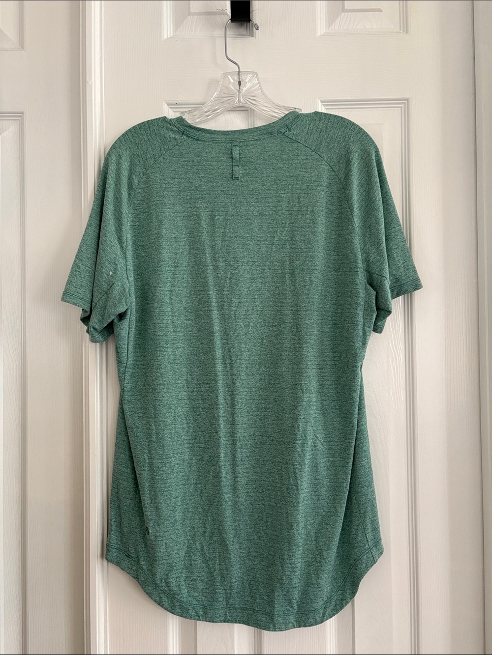 Lululemon Men’s Classic Fit Short sleeve t-shirt Green heathered Size Medium - Picture 5 of 6